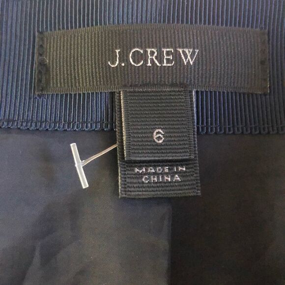 J. Crew Diagonal Striped Color Block A Line Skirt - Picture 5 of 6